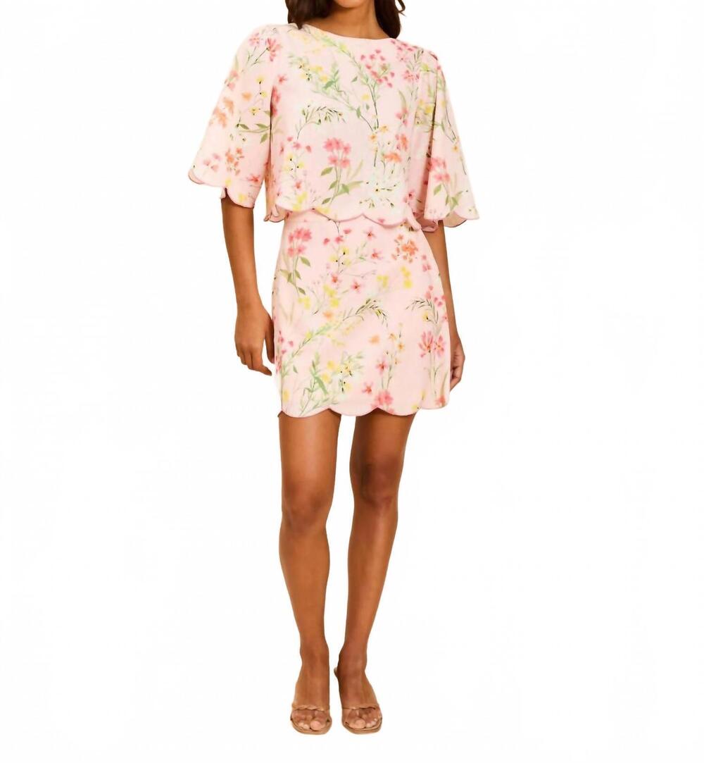NEW MESTIZA NEW YORK charlize boat neck top in rose vines